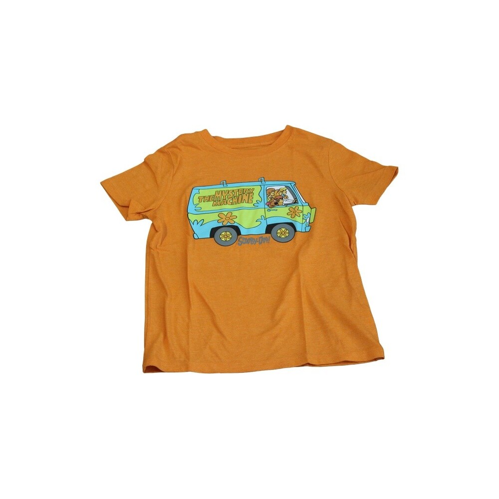 OLD NAVY Orange Scooby-Doo Mystery Machine T-Shirt Size 6 Short Sleeve